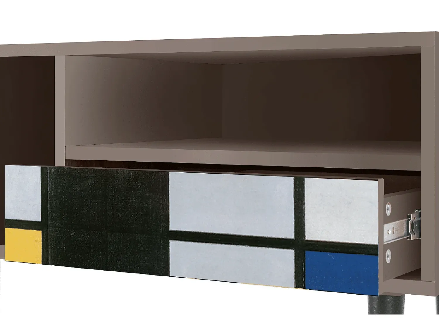 Móvel De Tv* Mueble de TV - 115х59х48 cm - T3 - Composition, Latte Bege