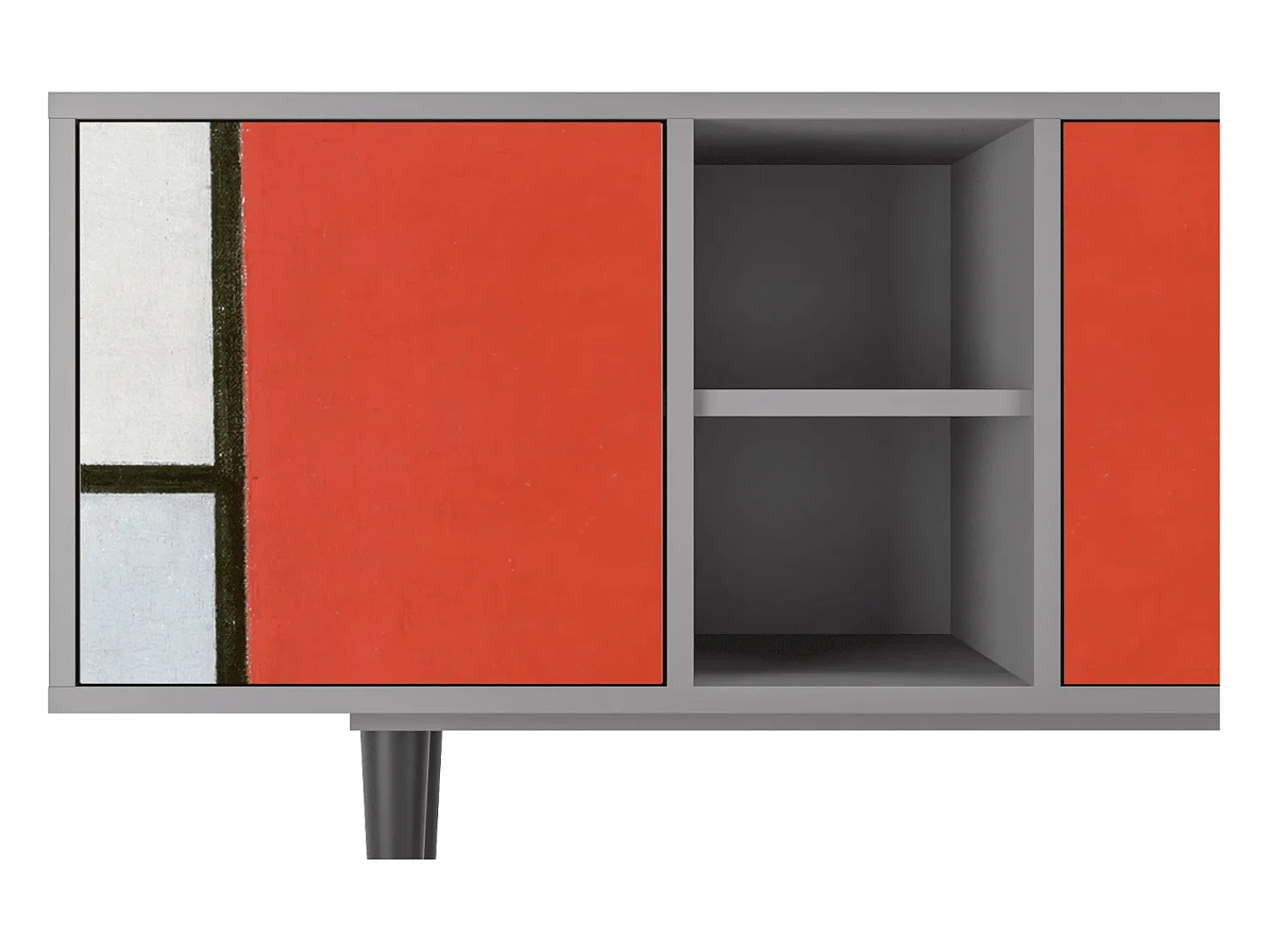 Mueble de TV - 150х69х41 cm - T5 - Composition, Cinza^ Móvel De Tv