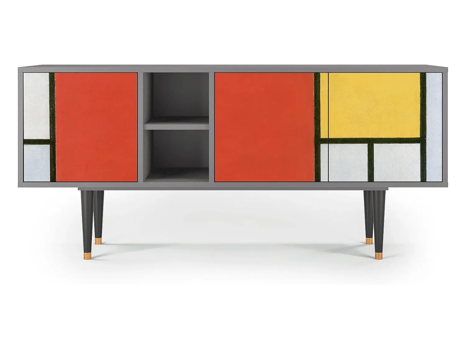 Mueble de TV - 150х69х41 cm - T5 - Composition, Cinza^ Móvel De Tv