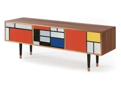 Best Mueble de TV - 170х59х48 cm - T4 - Composition, Nogueira Castanho