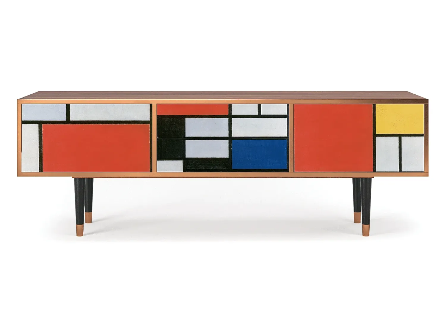 Best Mueble de TV - 170х59х48 cm - T4 - Composition, Nogueira Castanho
