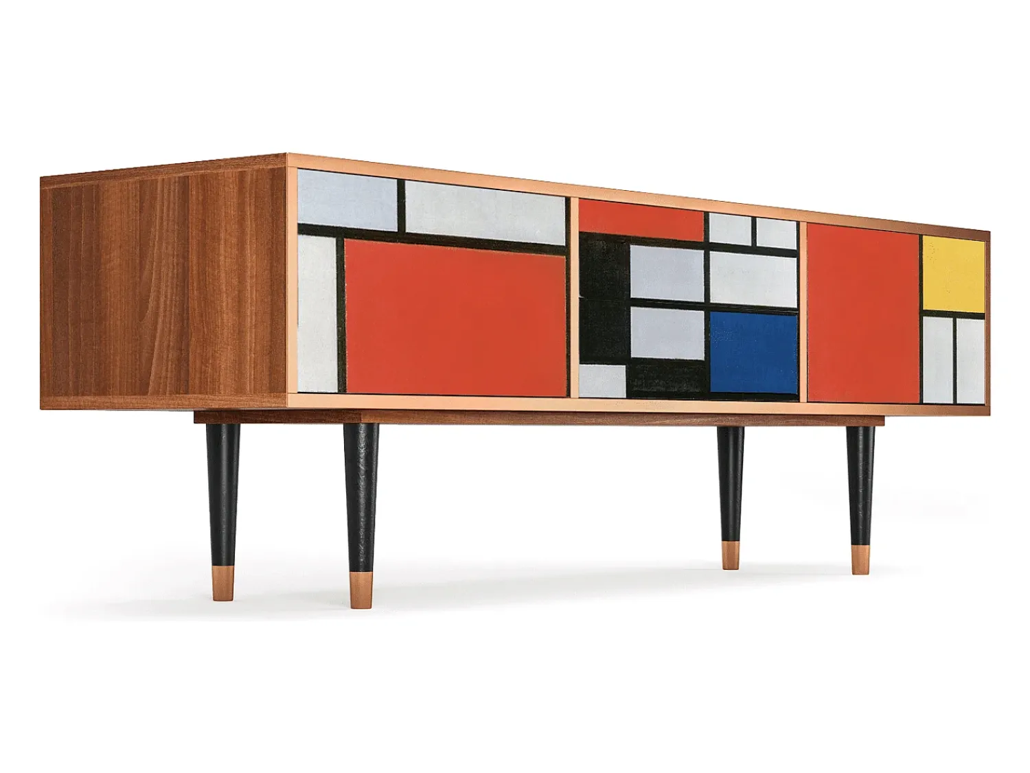 Best Mueble de TV - 170х59х48 cm - T4 - Composition, Nogueira Castanho