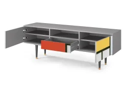 Mueble de TV - 170х59х41 cm - T6 - Composition, Cinza^ Móvel De Tv