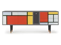 Móvel De Tv* Mueble de TV - 170х69х48 cm - T1 - Composition, Cinza Cinzento