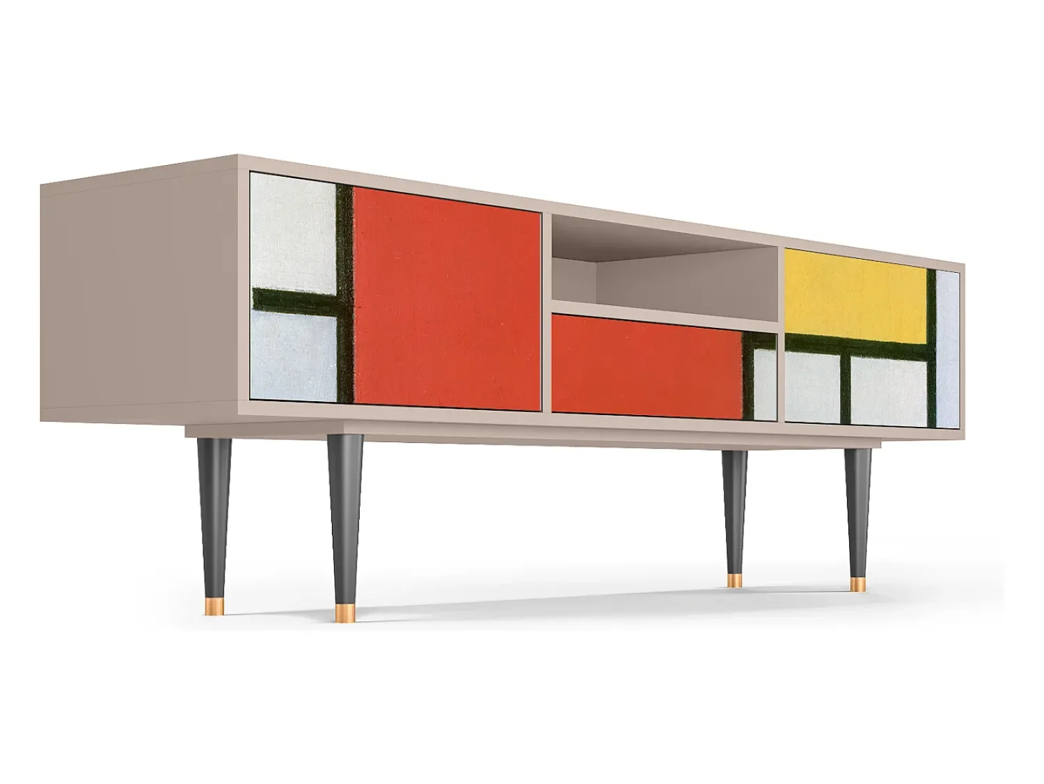 Mueble de TV - 170х59х41 cm - T6 - Composition, Latte^ Móvel De Tv