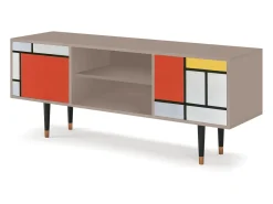 Móvel De Tv| Mueble de TV - 170х69х48 cm - T2 - Composition, Latte Bege