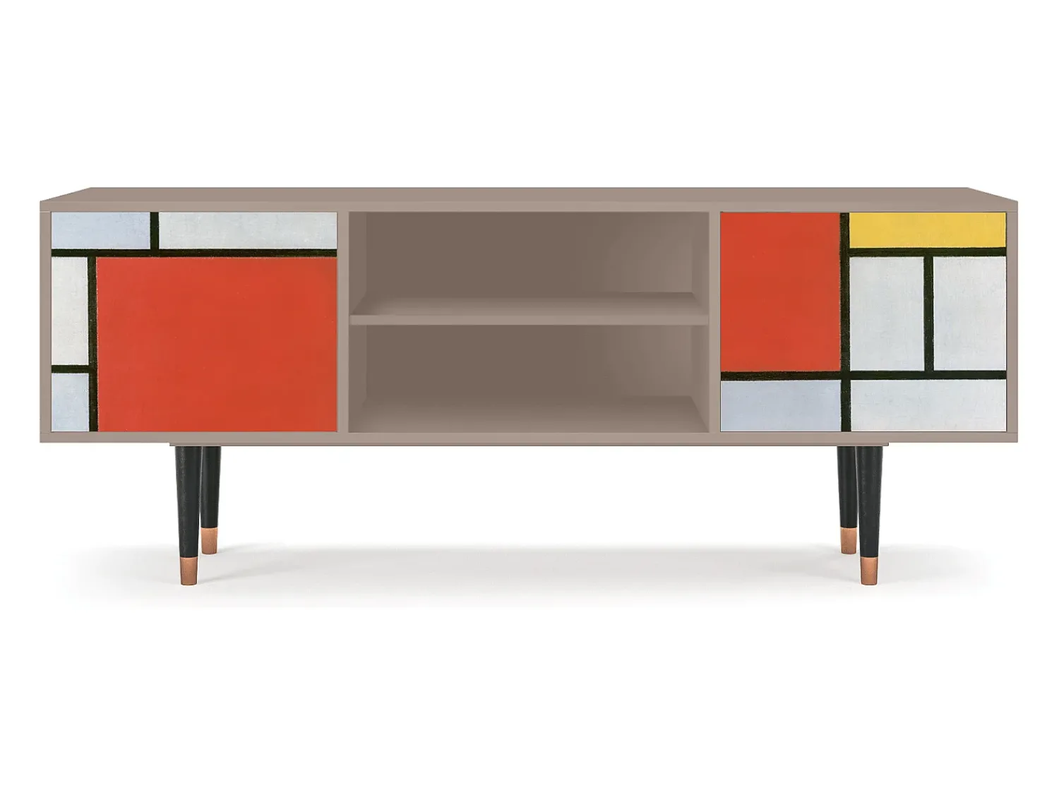 Móvel De Tv| Mueble de TV - 170х69х48 cm - T2 - Composition, Latte Bege