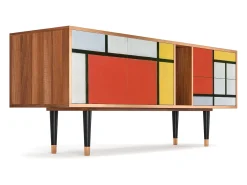 Móvel De Tv| Mueble de TV - 170х69х48 cm - T1 - Composition, Nogueira Castanho