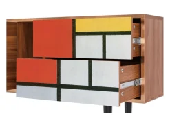 Móvel De Tv| Mueble de TV - 170х69х48 cm - T1 - Composition, Nogueira Castanho