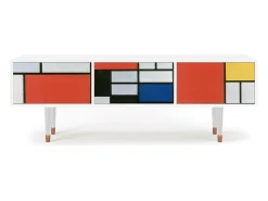 Mueble de TV - 170х59х48 cm - T4 - Composition, Branco^ Móvel De Tv