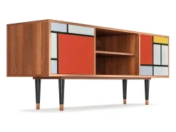 Online Mueble de TV - 170х69х48 cm - T2 - Composition, Nogueira Castanho