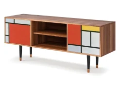 Online Mueble de TV - 170х69х48 cm - T2 - Composition, Nogueira Castanho