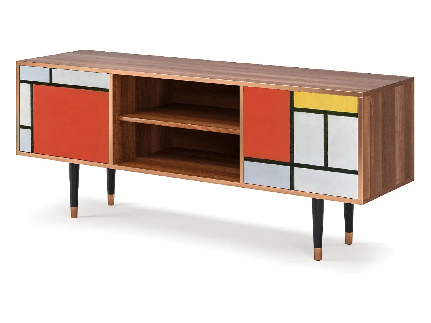 Online Mueble de TV - 170х69х48 cm - T2 - Composition, Nogueira Castanho