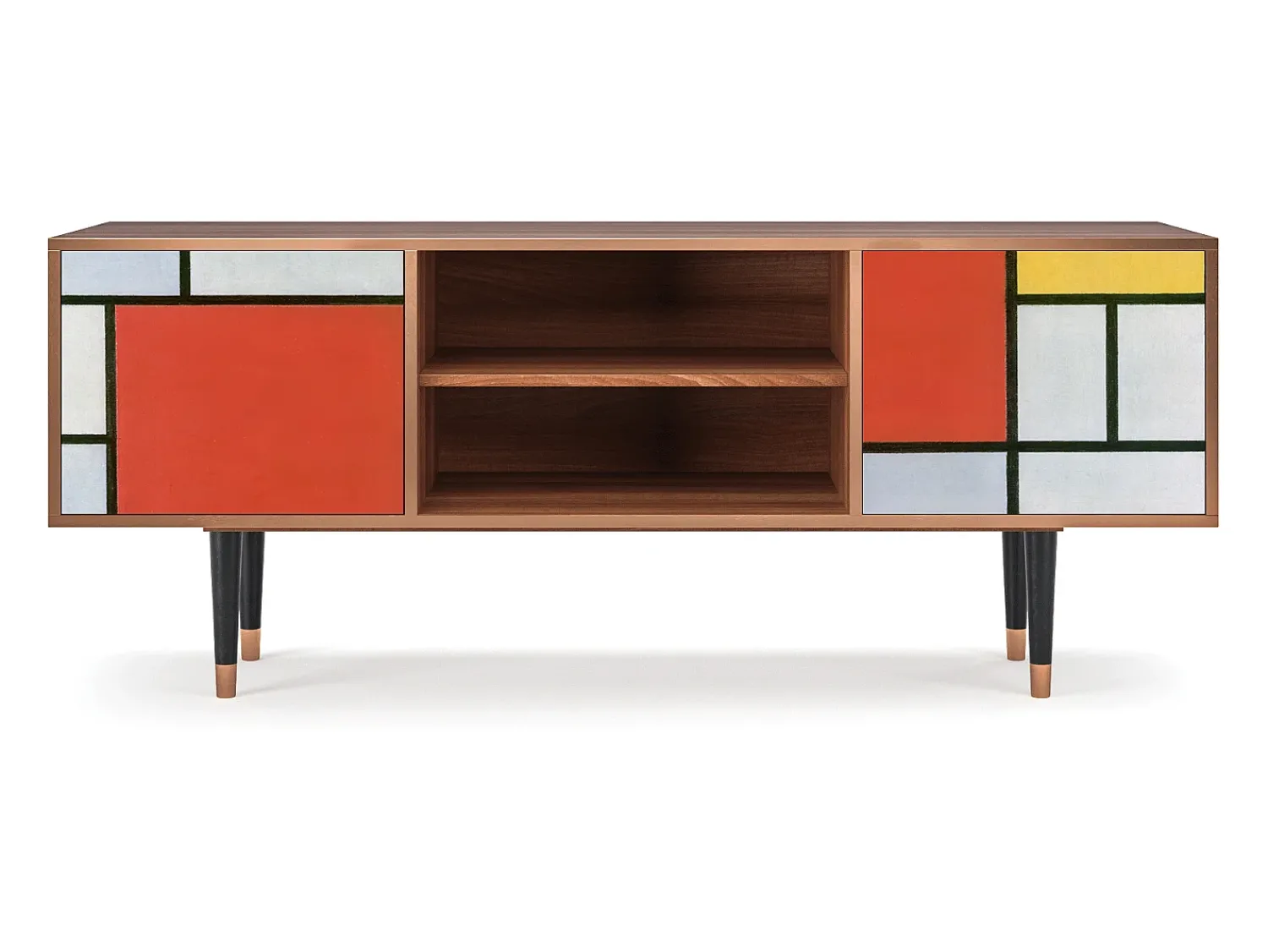 Online Mueble de TV - 170х69х48 cm - T2 - Composition, Nogueira Castanho