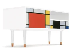 Móvel De Tv* Mueble de TV - 115х59х48 cm - T3 - Composition, Branco Bege