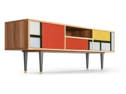 Móvel De Tv* Mueble de TV - 170х59х41 cm - T6 - Composition, Nogueira Castanho