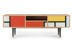 Móvel De Tv* Mueble de TV - 170х59х41 cm - T6 - Composition, Nogueira Castanho