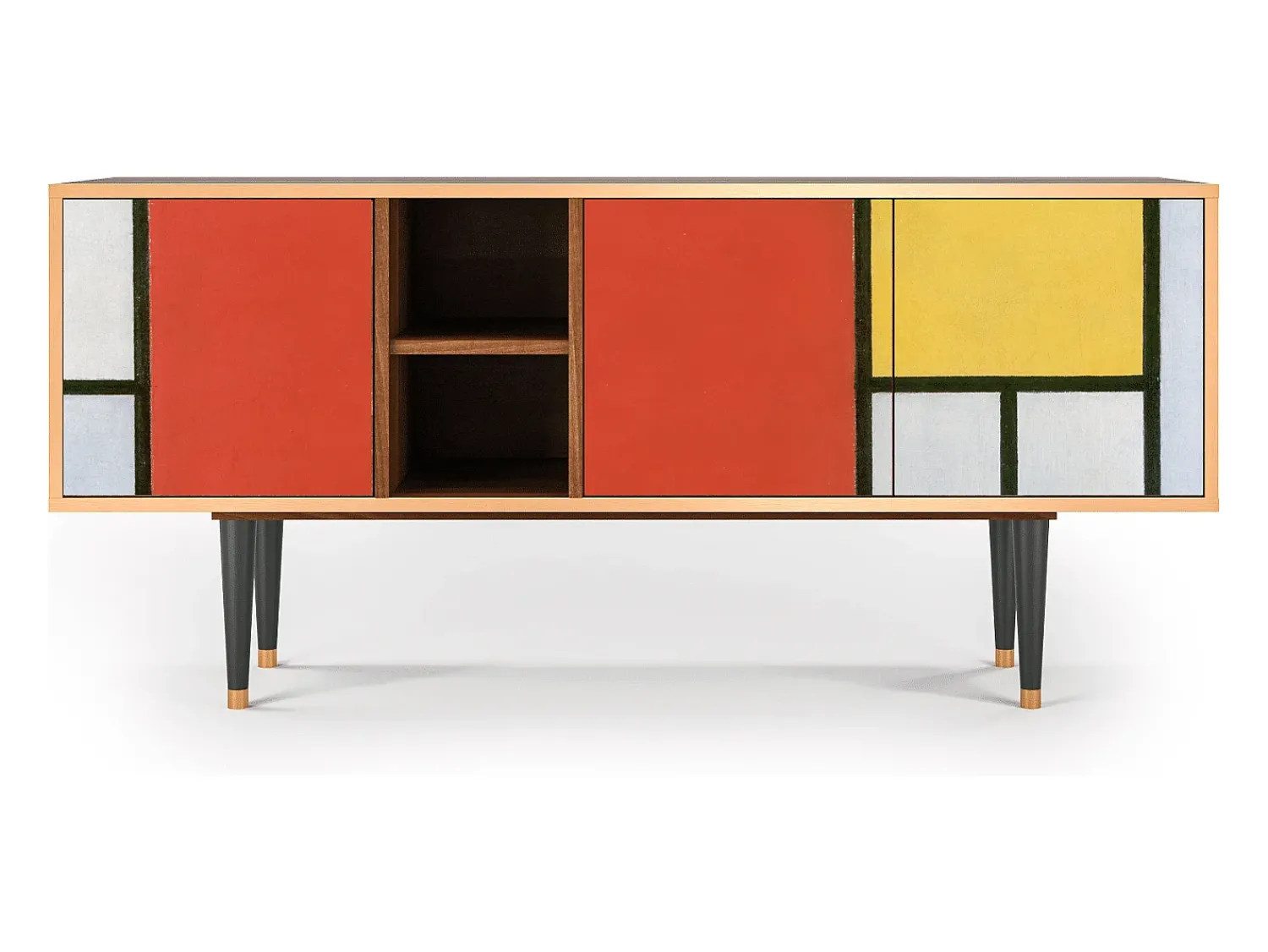 Mueble de TV - 150х69х41 cm - T5 - Composition, Nogueira^ Móvel De Tv