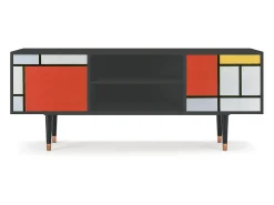 Móvel De Tv* Mueble de TV - 170х69х48 cm - T2 - Composition, Antracite Cinza antracite