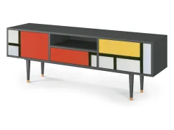 Hot Mueble de TV - 170х59х41 cm - T6 - Composition, Antracite Cinza antracite