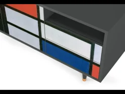 Móvel De Tv* Mueble de TV - 125х56х41 cm - T7 - Composition, Antracite Cinza antracite