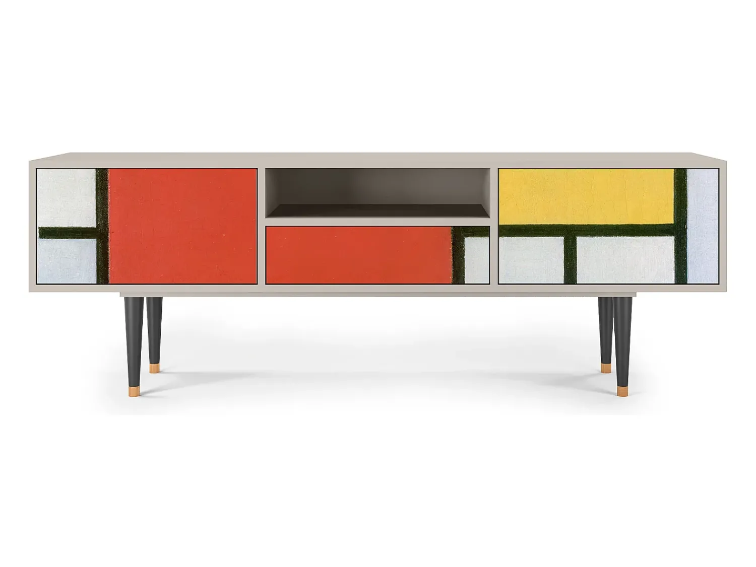 Móvel De Tv* Mueble de TV - 170х59х41 cm - T6 - Composition, Areia Bege