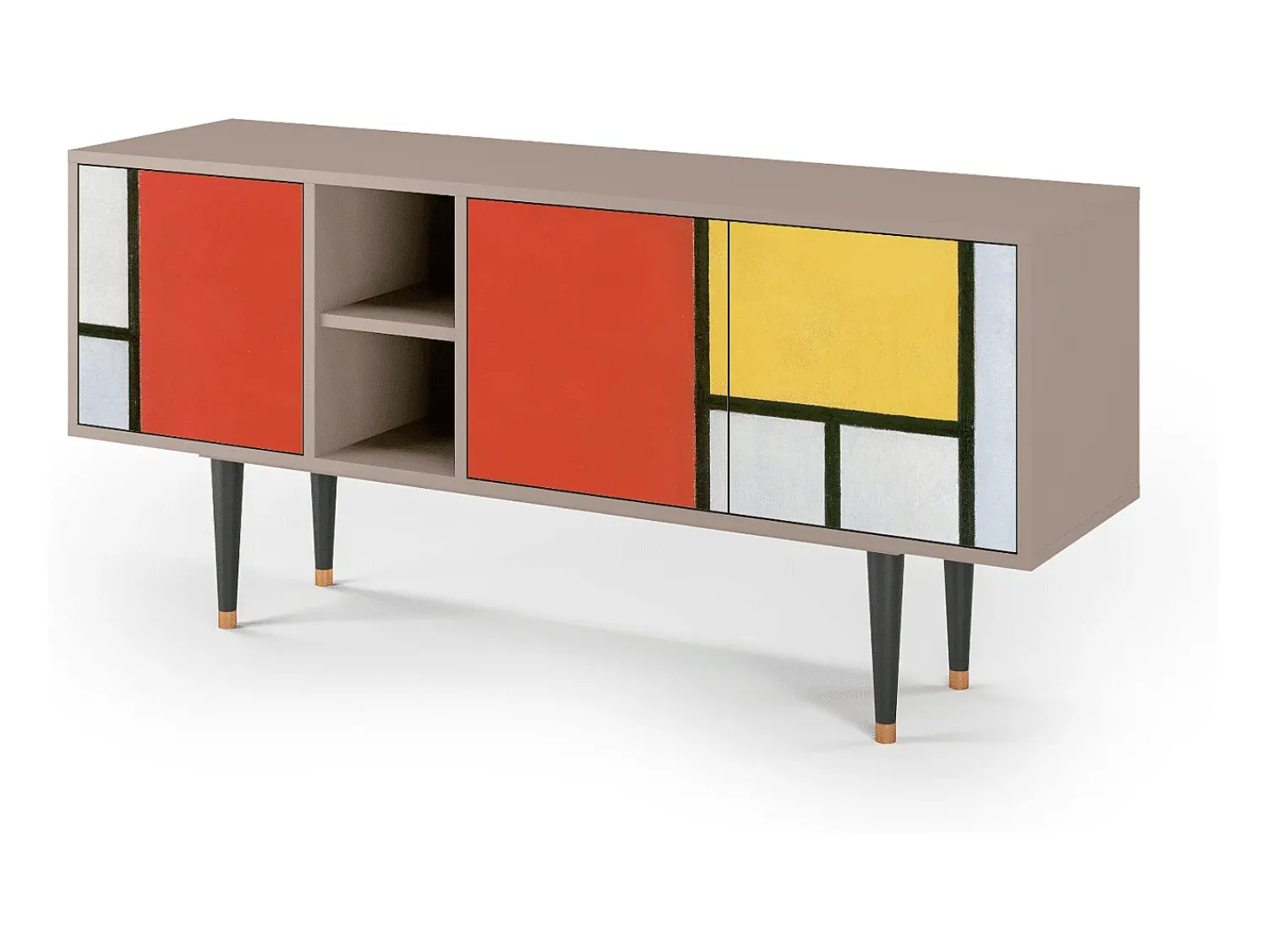 Mueble de TV - 150х69х41 cm - T5 - Composition, Latte^ Móvel De Tv