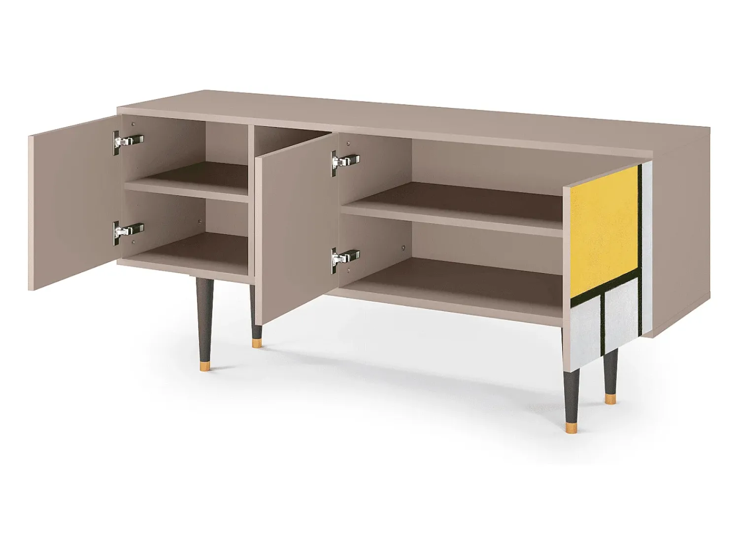 Mueble de TV - 150х69х41 cm - T5 - Composition, Latte^ Móvel De Tv