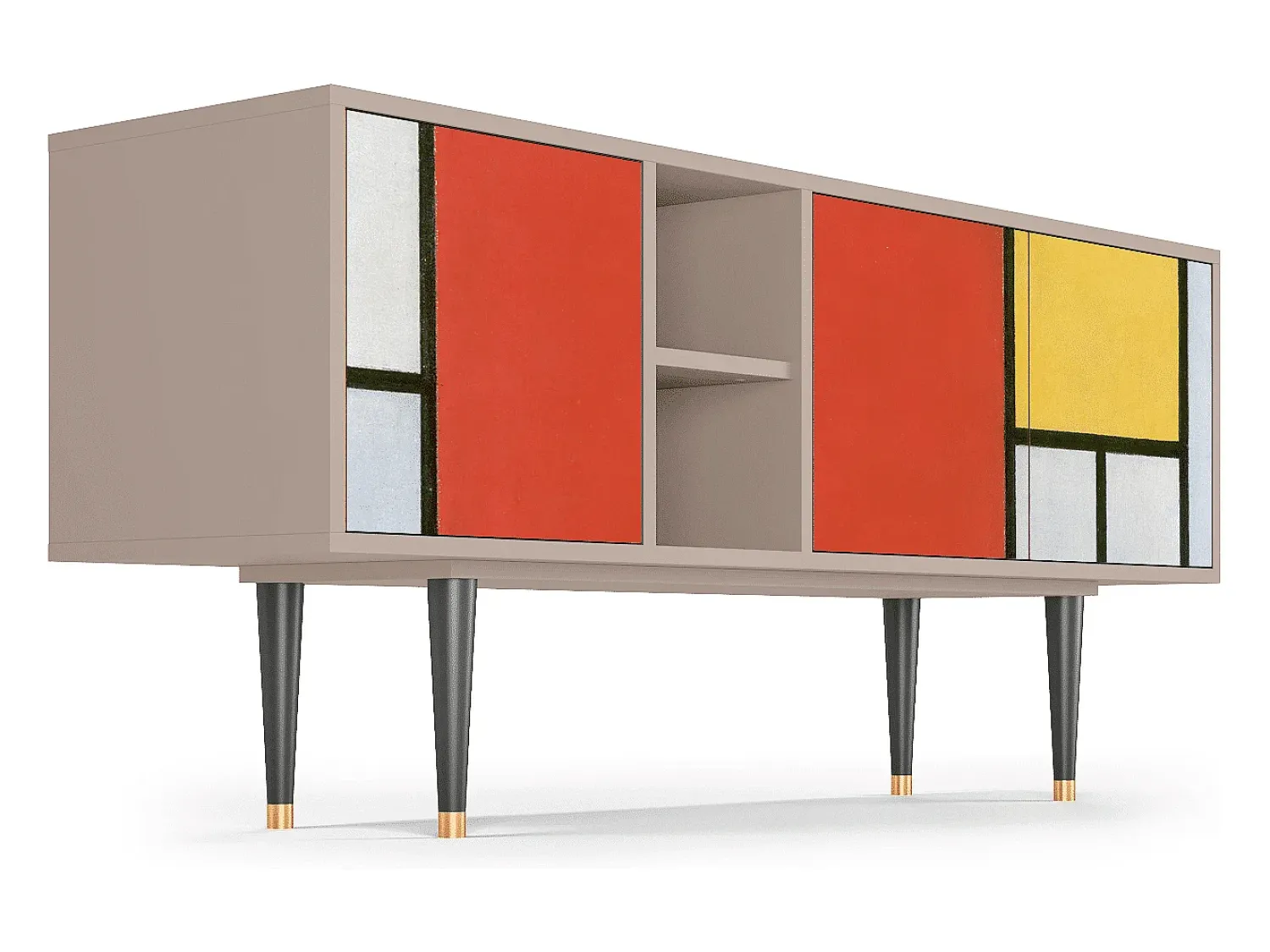 Mueble de TV - 150х69х41 cm - T5 - Composition, Latte^ Móvel De Tv