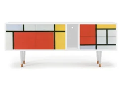 Móvel De Tv| Mueble de TV - 170х69х48 cm - T1 - Composition, Branco Bege