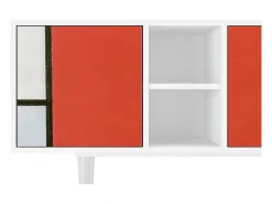 Móvel De Tv* Mueble de TV - 150х69х41 cm - T5 - Composition, Branco Bege