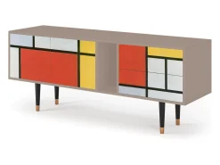Móvel De Tv| Mueble de TV - 170х69х48 cm - T1 - Composition, Latte Bege