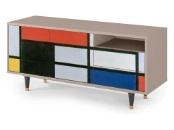 Online Mueble de TV - 125х56х41 cm - T7 - Composition, Latte Bege