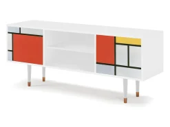 Móvel De Tv* Mueble de TV - 170х69х48 cm - T2 - Composition, Branco Bege