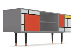 Móvel De Tv* Mueble de TV - 170х69х48 cm - T2 - Composition, Cinza Cinzento