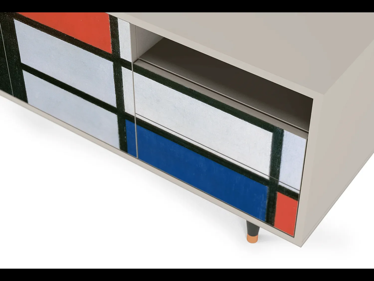 Móvel De Tv| Mueble de TV - 125х56х41 cm - T7 - Composition, Areia Bege