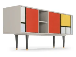 Móvel De Tv| Mueble de TV - 150х69х41 cm - T5 - Composition, Areia Bege