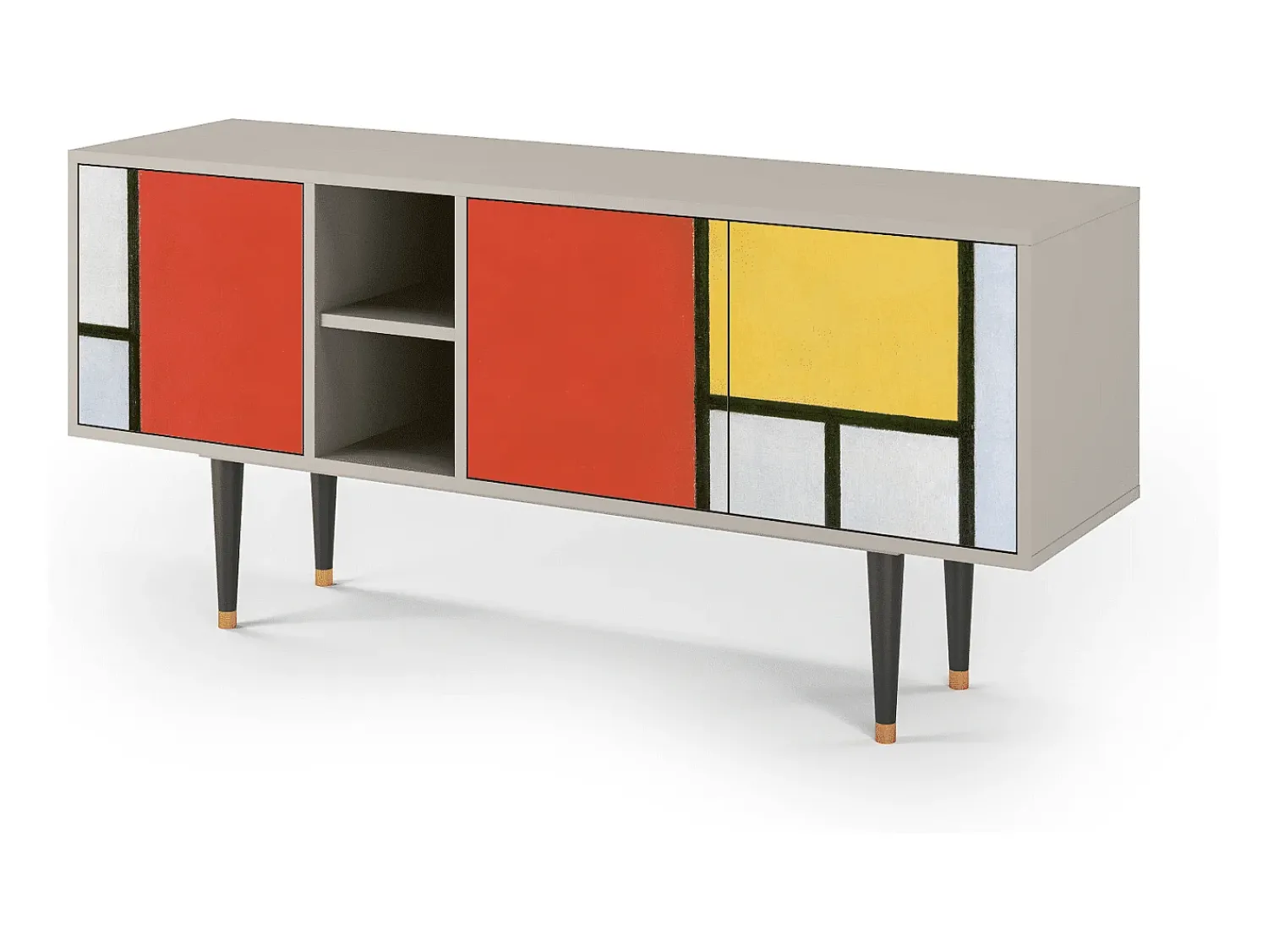 Móvel De Tv| Mueble de TV - 150х69х41 cm - T5 - Composition, Areia Bege