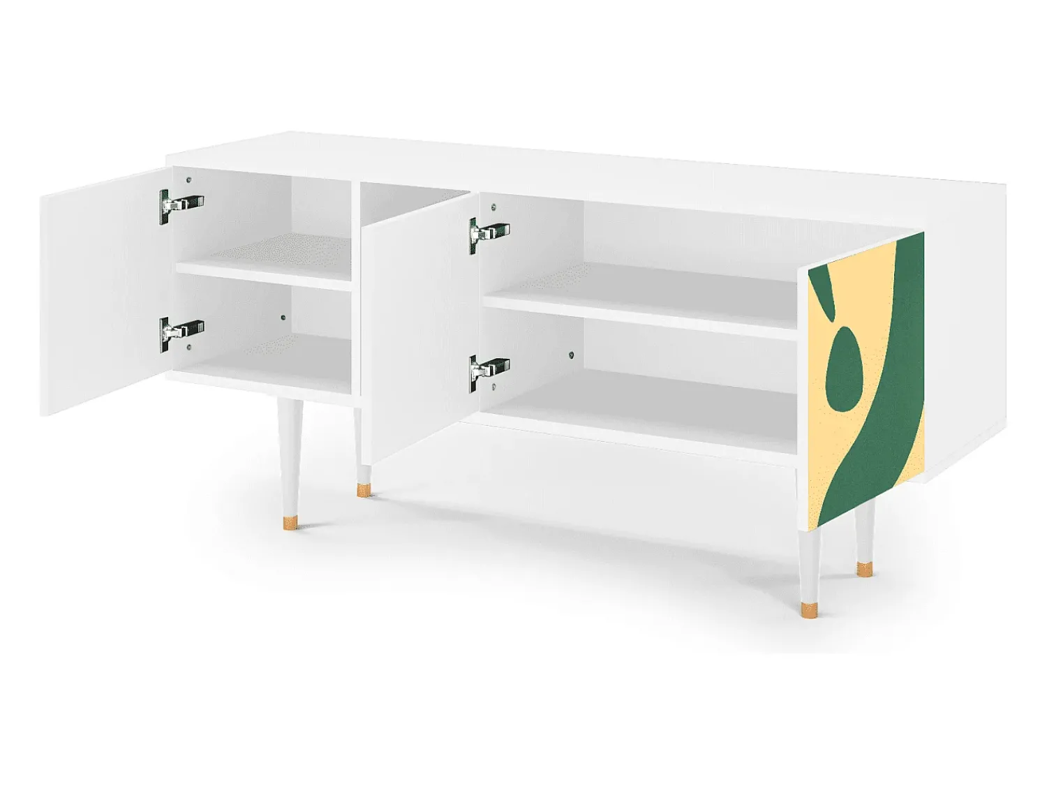 Móvel De Tv* Mueble de TV - 150х69х41 cm - T5 - Constellations by Arp, Branco Bege