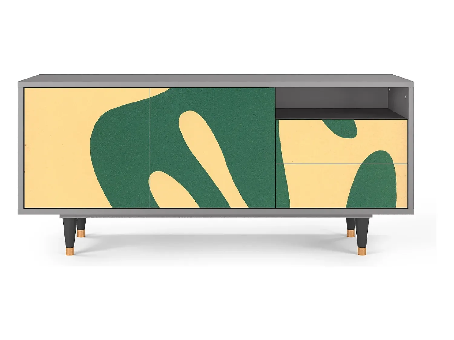 Móvel De Tv| Mueble de TV - 125х56х41 cm - T7 - Constellations by Arp, Cinza Cinzento