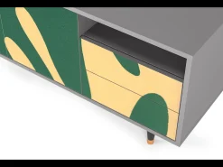 Móvel De Tv| Mueble de TV - 125х56х41 cm - T7 - Constellations by Arp, Cinza Cinzento