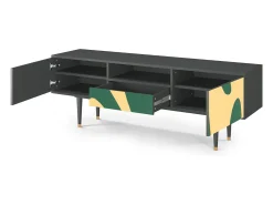 Móvel De Tv| Mueble de TV - 170х59х41 cm - T6 - Constellations by Arp, Antracite Cinza antracite