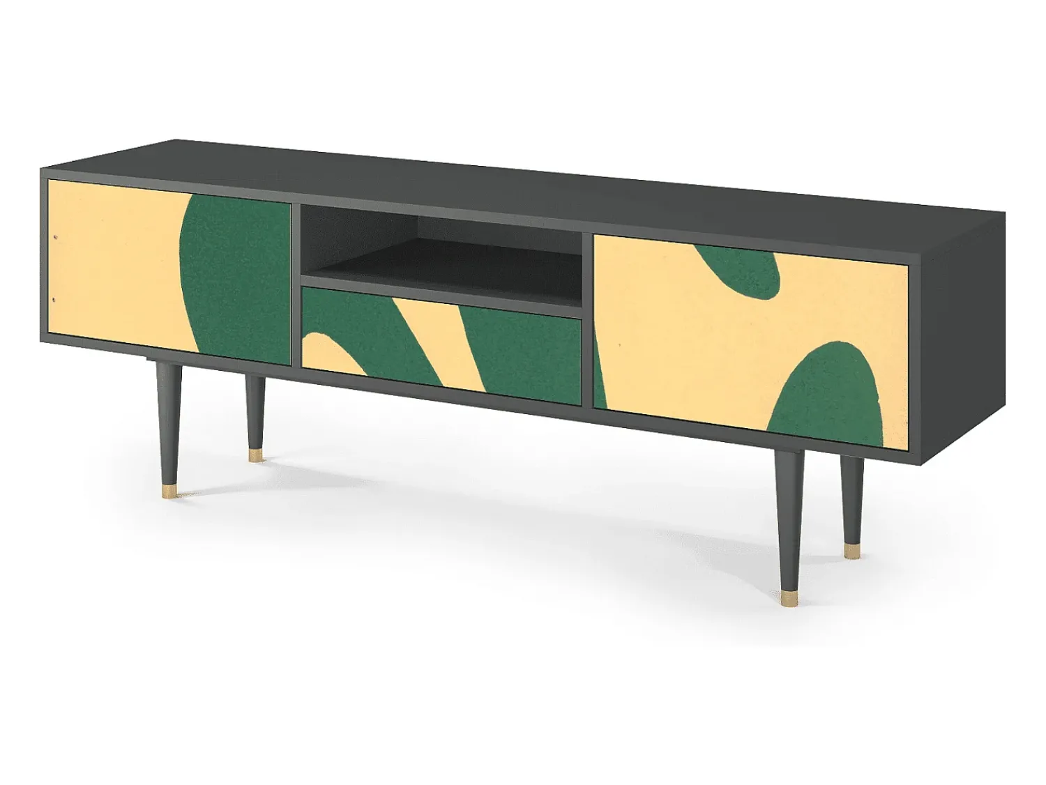 Móvel De Tv| Mueble de TV - 170х59х41 cm - T6 - Constellations by Arp, Antracite Cinza antracite