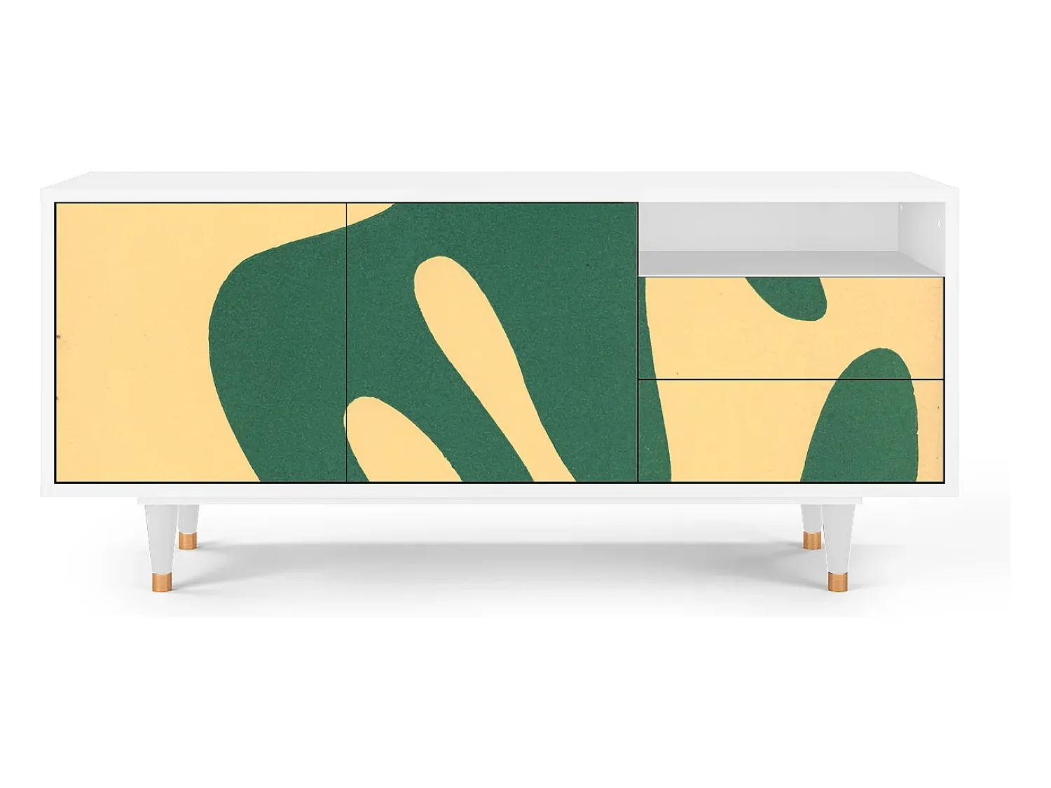 Móvel De Tv| Mueble de TV - 125х56х41 cm - T7 - Constellations by Arp, Branco Bege