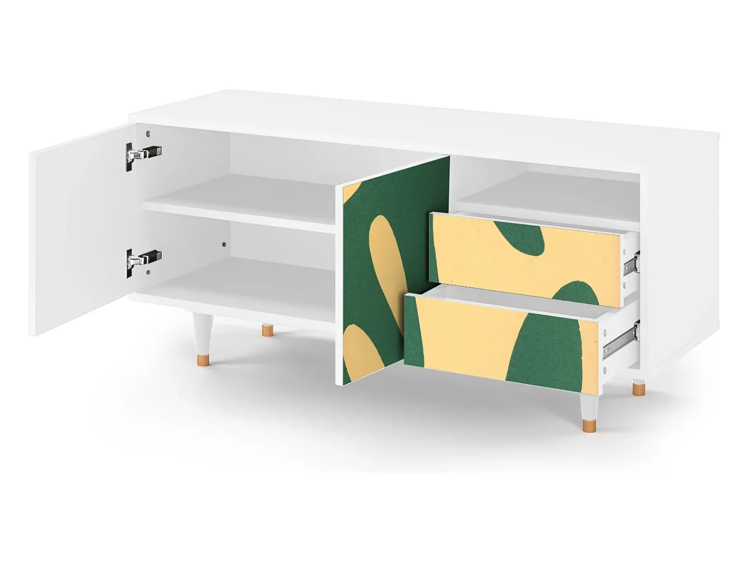 Móvel De Tv| Mueble de TV - 125х56х41 cm - T7 - Constellations by Arp, Branco Bege