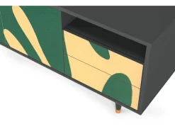 Móvel De Tv| Mueble de TV - 125х56х41 cm - T7 - Constellations by Arp, Antracite Cinza antracite