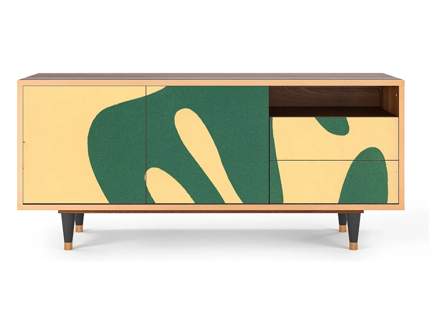 Móvel De Tv* Mueble de TV - 125х56х41 cm - T7 - Constellations by Arp, Nogueira Castanho