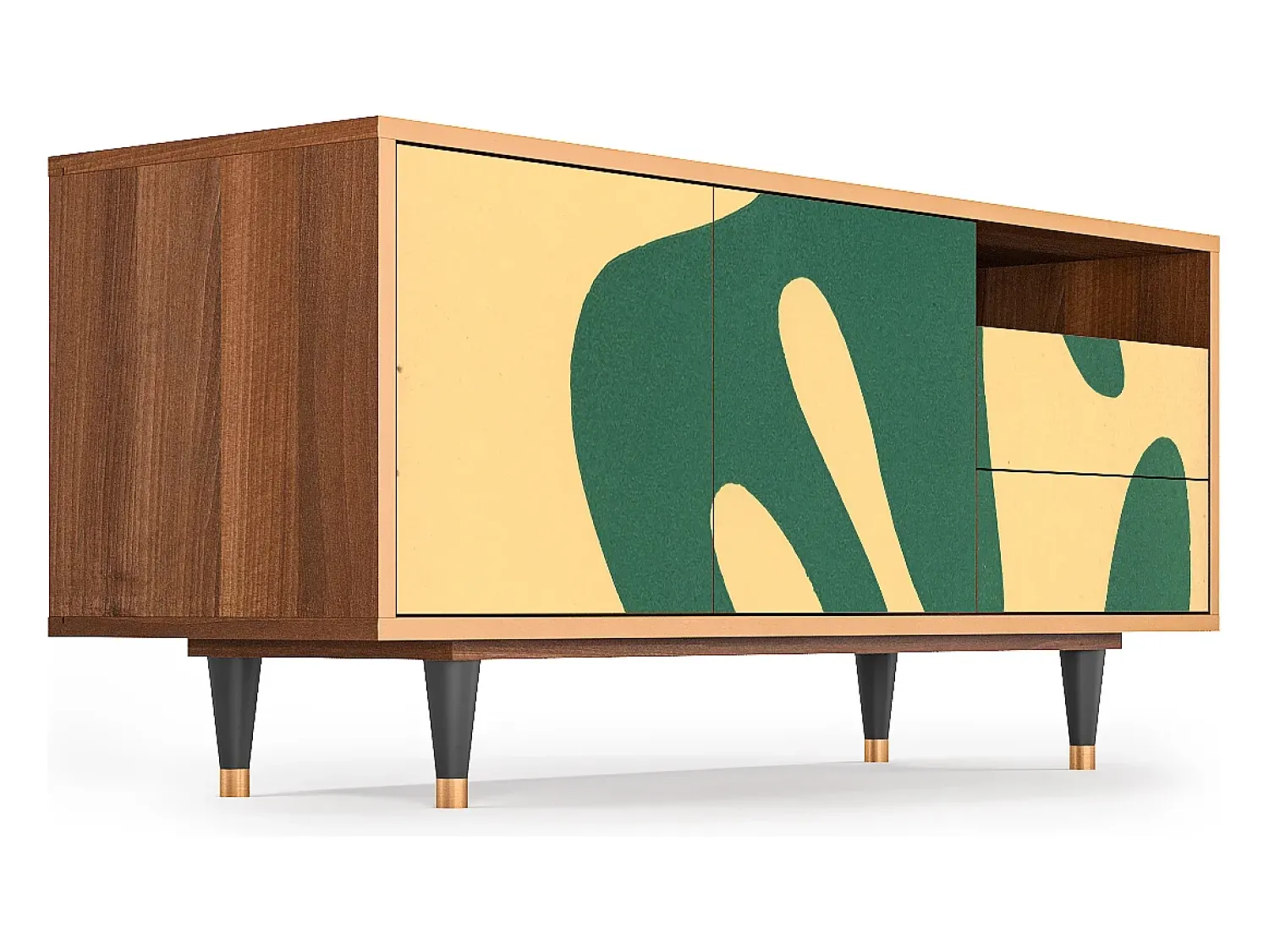 Móvel De Tv* Mueble de TV - 125х56х41 cm - T7 - Constellations by Arp, Nogueira Castanho