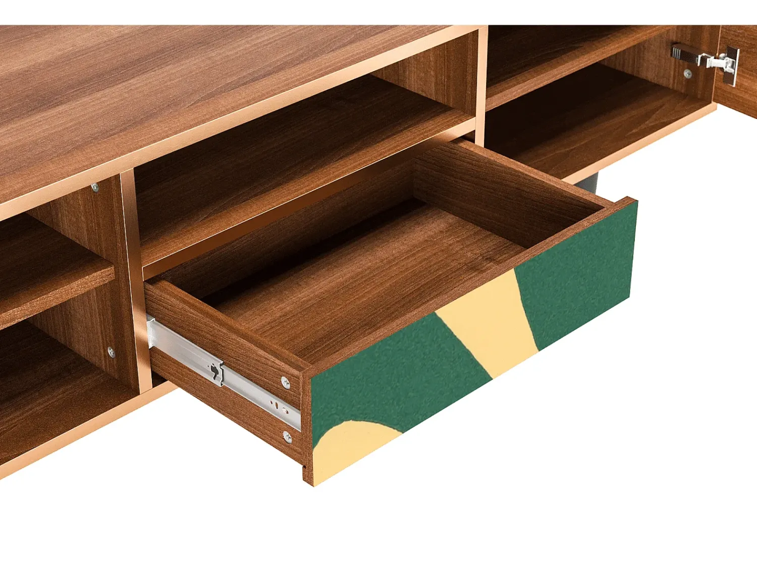 Móvel De Tv* Mueble de TV - 170х59х41 cm - T6 - Constellations by Arp, Nogueira Castanho