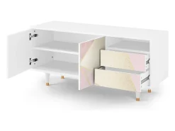 Mueble de TV - 125х56х41 cm - T7 - Cosmopolitan Diva, Branco^ Móvel De Tv